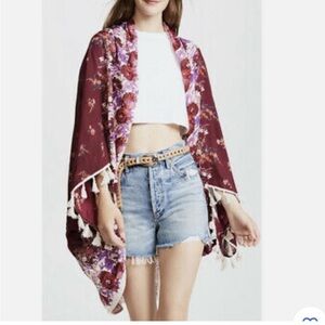 Free People Bali Wrapped in Blooms Floral Kimono